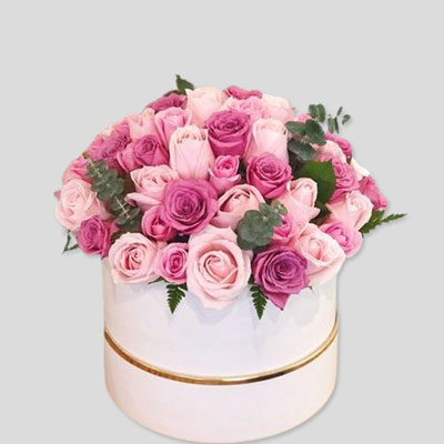 "30 Mixed Roses Flower Box - code BF08 - Click here to View more details about this Product